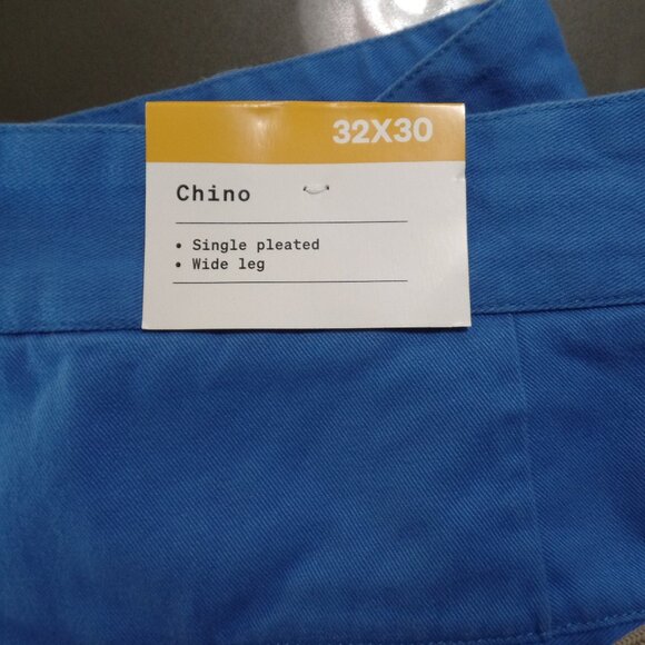 HOUSTON WHITE Men's Chino Pants 32/30 NWT Blue - Picture 4 of 4